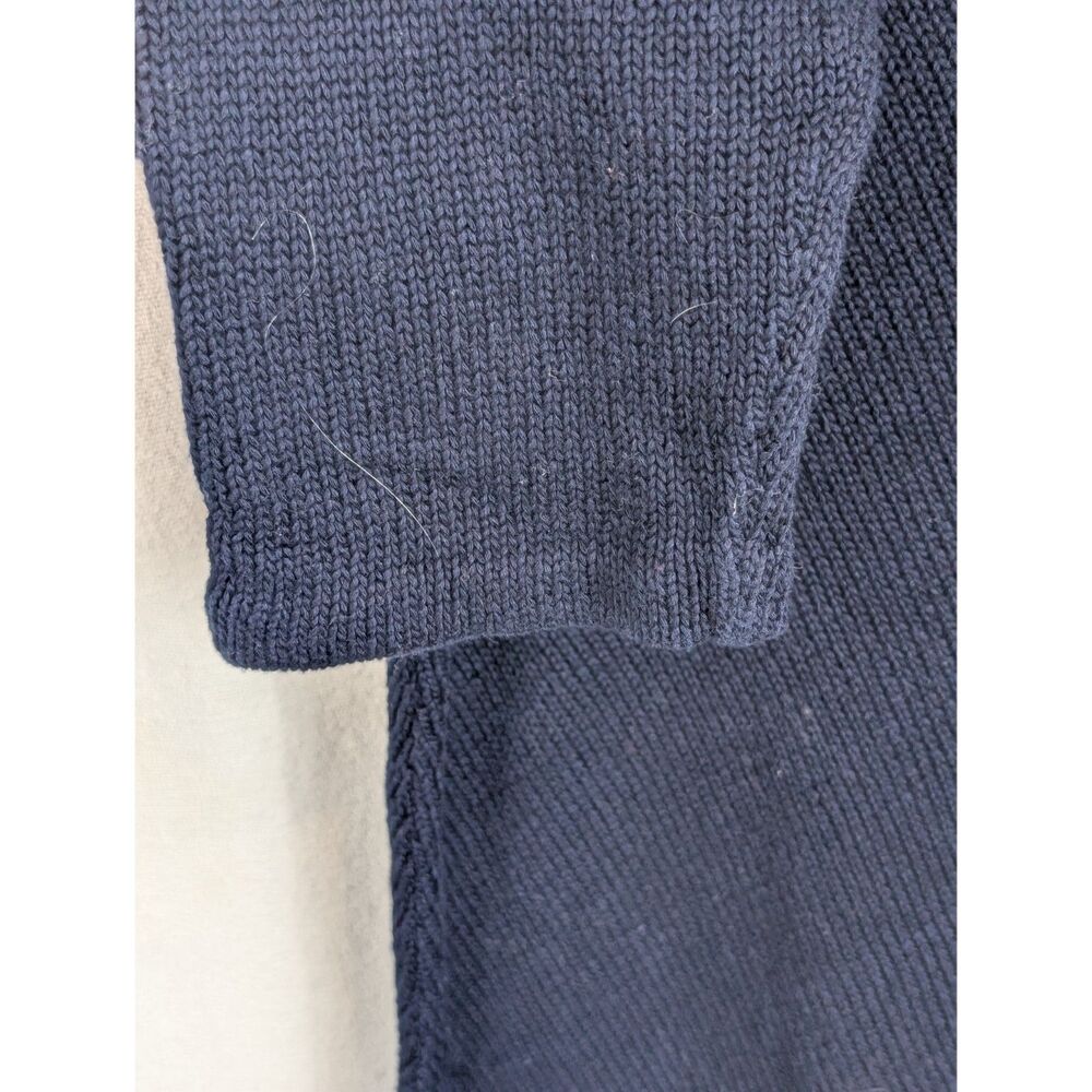 Lauren Ralph Lauren V-Neck Knit Sweater Navy Blue Women's Size XL - Picture 8 of 14